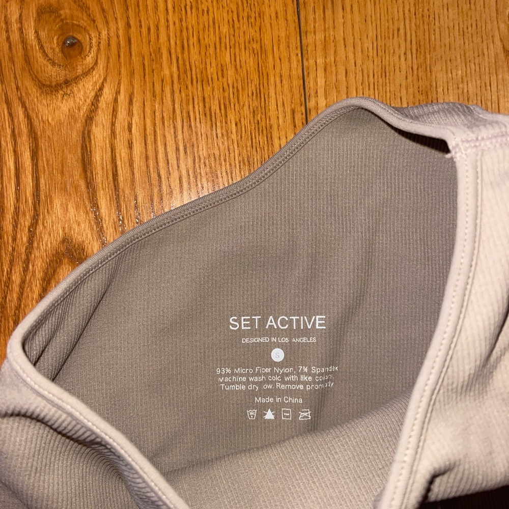 SET Active One-Shoulder Ribbed Sports Bra - Picture 4 of 4